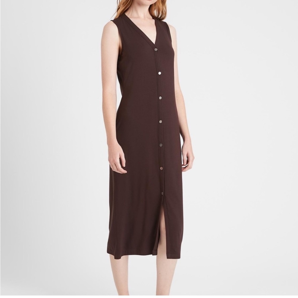 Soft Knit Button-Down Dress